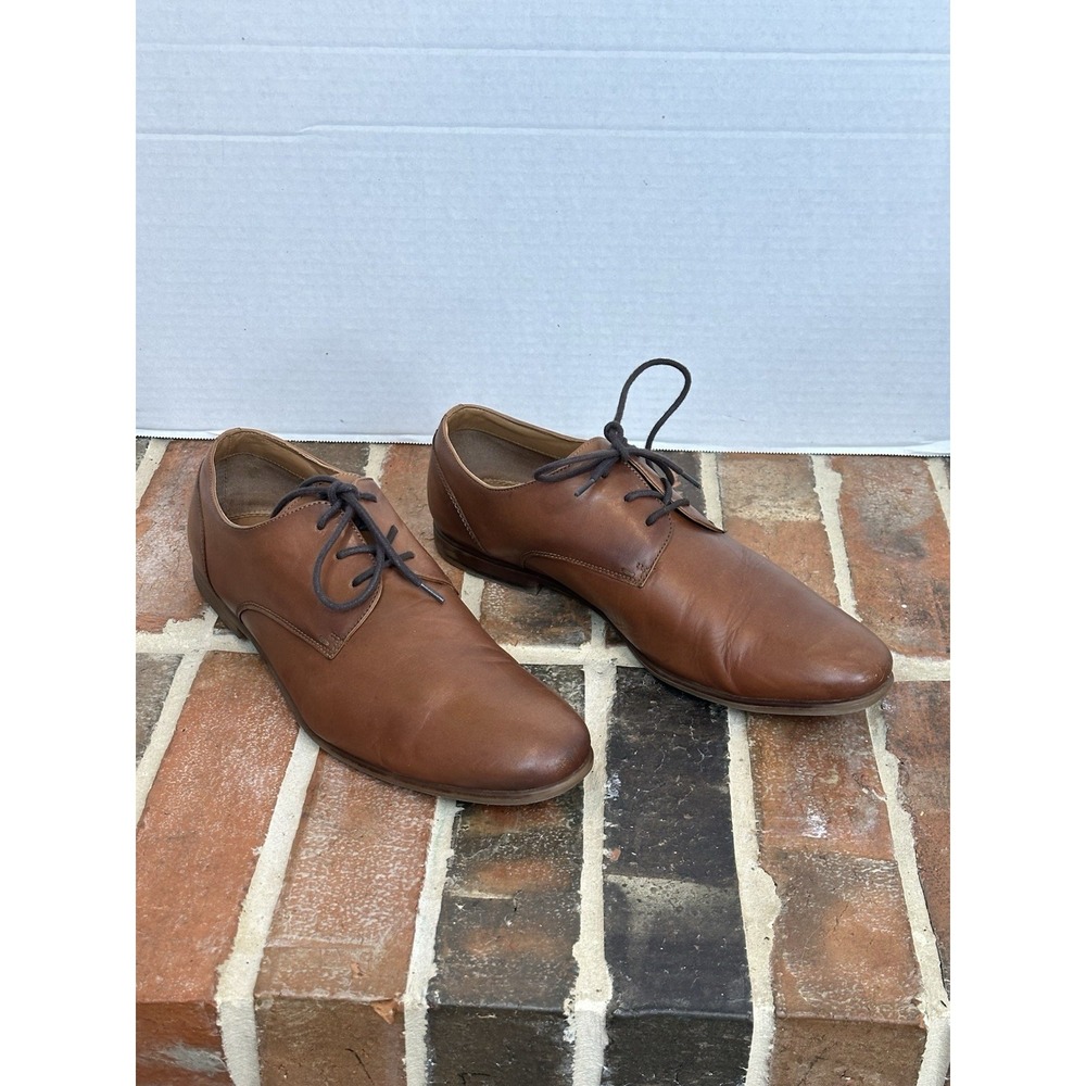 Aldo Tolkien Brown Leather Dress Shoe Men's Size 12 Lace Up Casual‎ Oxford.